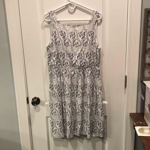 LOFT white with blue flowers. New with tag